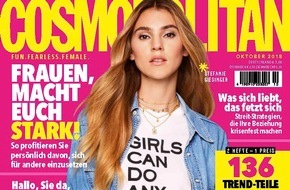 Bauer Media Group, Cosmopolitan: Topmodel Stefanie Giesinger in Cosmopolitan: "Frauen sind einfach das stärkere Geschlecht!"