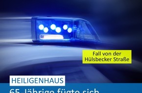 Polizei Mettmann: POL-ME: 65-Jährige fügte sich Schnittverletzung selbst zu - 2503086