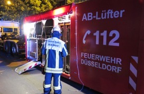 Feuerwehr Düsseldorf: FW-D: Nachbarschaftshilfe der Feuerwehre Düsseldorf in Duisburg