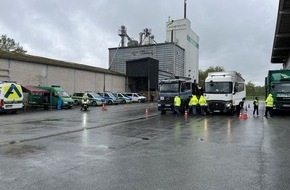 Polizei Gütersloh: POL-GT: Länderübergreifende Verkehrssicherheitsaktion sicher.mobil.leben -"Güterverkehr im Blick" - Bilanz der Polizei Gütersloh