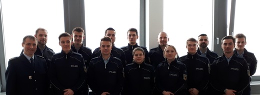Bundespolizeiinspektion Trier: BPOL-TR: 14 neue Kolleginnen und Kollegen - Bundespolizei Trier bekommt Zuwachs