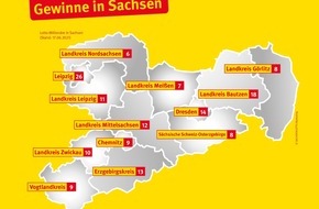 Sächsische Lotto-GmbH: Bereits 5 Sachsenlotto-Millionengewinne im ersten Halbjahr