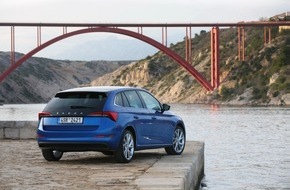 Skoda Auto Deutschland GmbH: Race-Blau und Quarz-Grau im Trend: die beliebtesten Farben für die SKODA Kompaktmodelle SCALA und KAMIQ