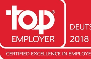 DVAG Deutsche Vermögensberatung AG: 2018 zum achten Mal "Top": Deutsche Vermögensberatung erneut als "Top Employer Deutschland" ausgezeichnet