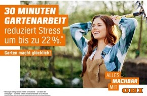 OBI Group Holding: Garten macht glücklich: OBI verteilt Happiness zum Herbstbeginn