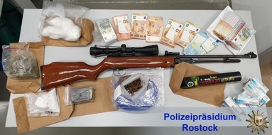 Polizeipräsidium Rostock: POL-HRO: Durchsuchungen und Festnahmen nach Ermittlungen wegen Handeltreibens mit Betäubungsmitteln in nicht geringer Menge
