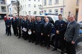 Polizeipräsidium Trier: POL-PPTR: Ehrung für Polizeibeamtinnen und Polizeibeamten als Lebensretter