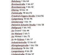 Polizeidirektion Bad Segeberg: POL-SE: Wedel - Bombenentsch&auml;rfung im Industriegebiet am Sonntag