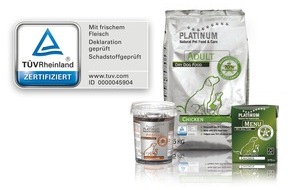 PLATINUM Gmbh & CO KG: TÜV Rheinland zertifiziert PLATINUM-Hundenahrung