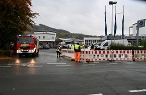 Freiwillige Feuerwehr Olsberg: FF Olsberg: Rohrbruch in Olsberg