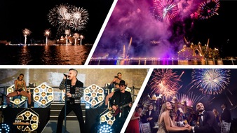 Atlantis, The Palm: Spektakuläre Neujahrsfeier im Atlantis, The Palm: Galadinner, Robbie Williams Gastauftritt und ein möglicher Weltrekord mit Moët & Chandon