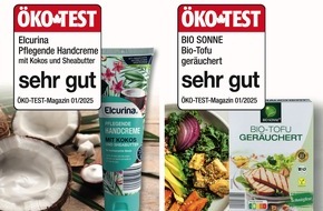 NORMA: ÖKO-TEST 1/25 lobt NORMA: Prädikat "sehr gut" für Räuchertofu von BIO SONNE und Handcreme von ELCURINA / Erneut Best-Bewertungen für zwei NORMA-Eigenmarken
