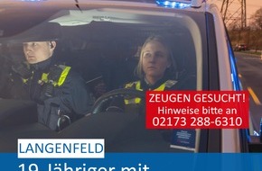 Polizei Mettmann: POL-ME: 19-Jähriger mit Pfefferspray attackiert - Polizei ermittelt - Langenfeld - 2212068
