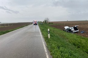 Polizeidirektion Neustadt/Weinstraße: POL-PDNW: Dirmstein - Verkehrsunfall mit Personenschaden, Frontalzusammenstoß auf der L455