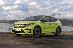 Skoda Auto Deutschland GmbH: Messepremiere: ŠKODA präsentiert ENYAQ COUPÉ RS iV auf der Fachmesse Power2Drive