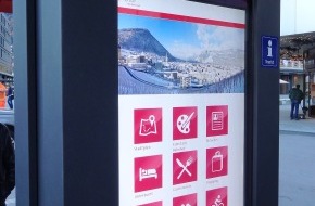 SIGNAL AG: Chur informiert interaktiv - Erster doppelseitiger, digitaler Info-Point der Schweiz eingeweiht (Bild)