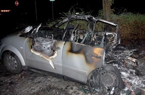 Polizei Aachen: POL-AC: Pkw ausgebrannt