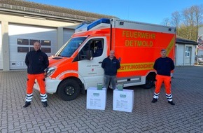 Feuerwehr Detmold: FW-DT: Überraschende Spende