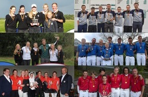 Deutscher Golf Verband (DGV): Sechs Clubs tragen sich in DMM-Siegerlisten ein / Jugend-Mannschaftsmeisterschaften zum Saisonabschluss