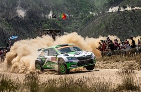 Skoda Auto Deutschland GmbH: Rallye Italien Sardinien: Kalle Rovanperä und Jan Kopecky kämpfen für SKODA um den Sieg in der WRC 2 Pro-Kategorie