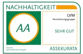 LVM Versicherung: Pressemitteilung: LVM erhält sehr gutes Nachhaltigkeits-Rating