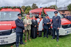 Freiwillige Feuerwehr Bedburg-Hau: FW-KLE: Zwei neue Mannschaftstransportfahrzeuge für die Freiwillige Feuerwehr Bedburg-Hau