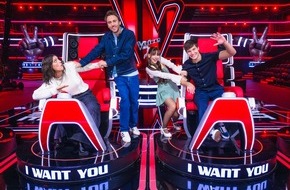 SAT.1: Neue Regel bei "The Voice Kids": Ayliva, Wincent Weiss, Stefanie Kloß und Clueso können sich gegenseitig ausbuzzern