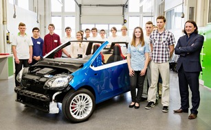 Skoda Auto Deutschland GmbH: SKODA Auszubildende bauen ihr Traumauto: Sportliches Cabriolet SKODA CitiJet (FOTO)