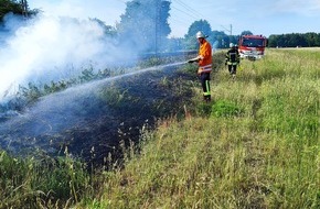 Freiwillige Feuerwehr Celle: FW Celle: Böschungsbrand in Westercelle