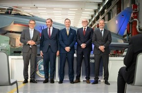 EUROJET Turbo GmbH: EUROJET und NETMA unterzeichnen Vertrag über 52 neue EJ200-Triebwerke für das Eurofighter-Programm der deutschen Luftwaffe