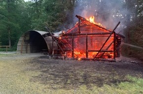 Polizeiinspektion Sankt Wendel: POL-WND: Brand einer Schutzhütte in Haupersweiler