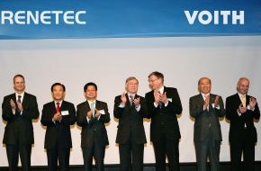 Voith Group: Bundespräsident Köhler ehrt innovative Technologie für erneuerbare Energie: Erste Voith-Gezeitenströmungsturbine geht in Korea ans Netz (mit Bild)
