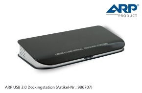 ARP Schweiz AG: Die neue USB 3.0 Dockingstation von ARP: Aus einem Anschluss werden sieben (BILD)