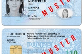 Polizei Bremen: POL-HB: Nr.: 0472 --Startschuss für den neuen bundeseinheitlichen Dienstausweis--