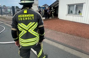 Feuerwehr Bocholt: FW Bocholt: Feuer an einer Lackiererei im Gewerbegebiet