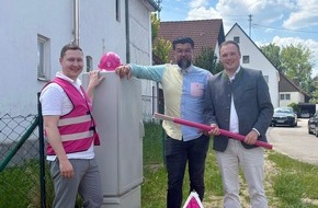 Deutsche Telekom AG: Erster Teil des Glasfasernetzes steht: Gef&ouml;rderter Ausbau in Krumbach (Schwaben) abgeschlossen