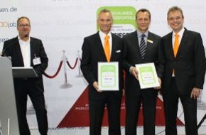 Jobware GmbH: "Sehr gut" für Jobware / Fünf-Sterne-Auszeichnung bei "Deutschlands Beste Jobportale 2013" (BILD)
