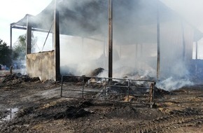 Freiwillige Feuerwehr Selfkant: FW Selfkant: Weitere Meldung zum Strohhallenbrand