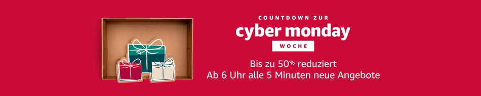 Amazon.de: Cyber Monday Woche auf Amazon.de mit mehr Angeboten als je zuvor