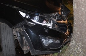 Polizei Minden-Lübbecke: POL-MI: Auto prallt gegen Baum - Fahrer schwer verletzt