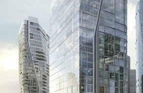 Groß & Partner: Baker McKenzie hat als erster Mieter den Büroturm Aqua (T4) von Union Investment im Quartier FOUR Frankfurt bezogen / 320 Mitarbeiter im 16. bis 23. OG / Fokus auf Nachhaltigkeit und Arbeitsplatzkonzepte