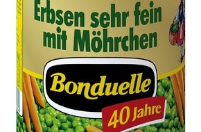 Bonduelle Deutschland GmbH: 40 Jahre das Famose - Bonduelle Deutschland feiert Geburtstag / Der Salat- und Gemüseexperte blickt auf eine erfolgreiche Unternehmenshistorie zurück - Limitierte Nostalgie-Konserve zum Jubiläum