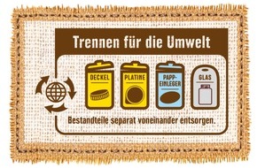 EDEKA ZENTRALE Stiftung & Co. KG: EDEKA-Wegweiser für die richtige Tonne - "Trennen für die Umwelt": EDEKA führt Recyclinghinweis auf Eigenmarken ein
