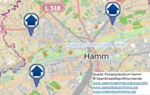 Polizeipräsidium Hamm: POL-HAM: Wohnungseinbruchs-Radar vom 4. Juni bis zum 10. Juni 2018