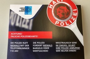 Kreispolizeibehörde Wesel: POL-WES: Moers - 87-Jährige wird Opfer von falschen Polizeibeamten