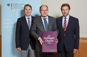 Zentralverband der Deutschen Geflügelwirtschaft e.V.: Umfassende Selbstverpflichtung der Geflügelwirtschaft: Branche überreicht Geflügel-Charta an Bundeslandwirtschaftsminister Schmidt