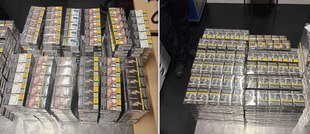 Hauptzollamt Potsdam: HZA-P: Zigarettenschmuggel aufgeflogen - Zoll am BER entdeckt innerhalb weniger Tage 431 Stangen verteilt auf acht Gep&auml;ckst&uuml;cke / Steuerstrafverfahren eingeleitet und Zigaretten sichergestellt