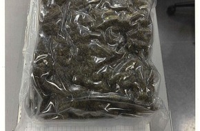 Bundespolizeidirektion Sankt Augustin: BPOL NRW: Bundespolizisten haben richtigen Riecher - Beschlagnahme von 1 kg Marihuana