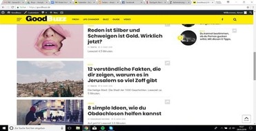 Bibel TV: Virale Formate für gehaltvolle Themen: neue Plattform "GoodBuzz" geht online / Christliche Ideenschmiede bringt Lebensthemen im Buzzfeed-Stil