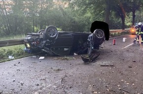 Polizeipräsidium Osthessen: POL-OH: Alleinunfall mit verletzter Person und Verdacht auf Betäubungsmitteleinfluss